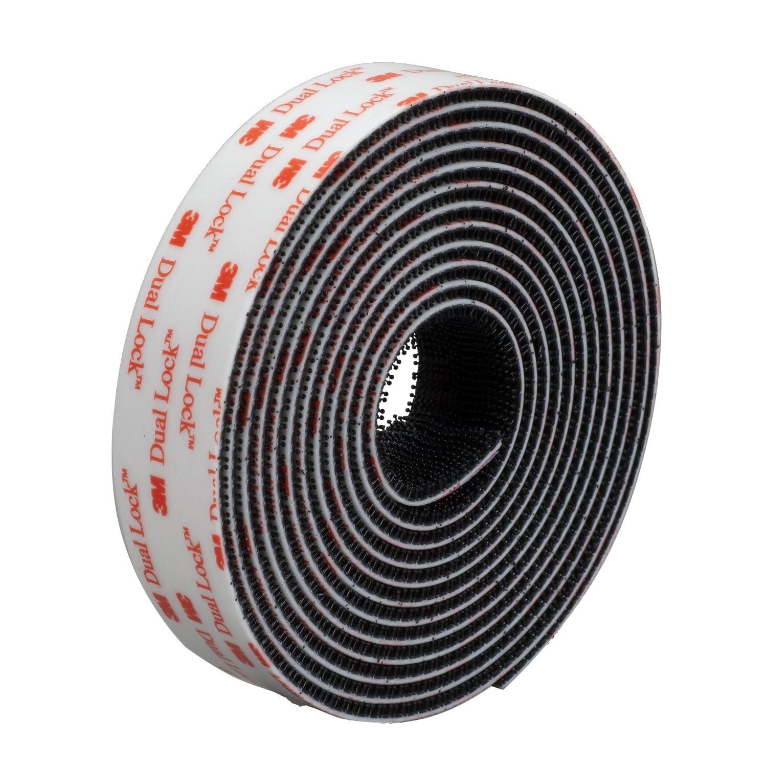 3M SJ3551 Dual Lock Type 400 Reclosable Fastener [black/acrylic adhesive]: 1 in. x 10 ft. (Black) - Image 4